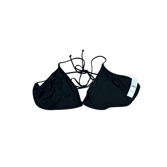 NWT J. Crew Perfect String‎ Bikini Top, Black, Tie Back, Size 3XL - Picture 4 of 6